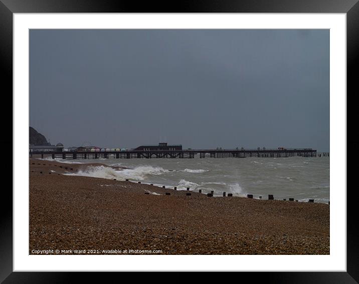 A Rough September Sea Framed Mounted Print by Mark Ward