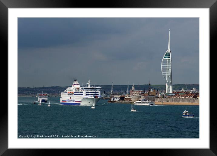 Vibrant Portsmouth Framed Mounted Print by Mark Ward