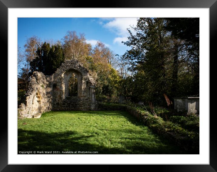 Old St Helens Church Ruins Framed Mounted Print by Mark Ward
