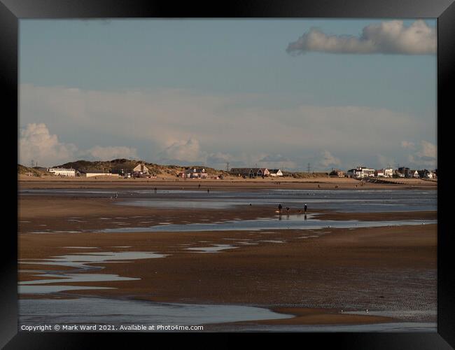 Camber Sands at Low Tide Framed Print by Mark Ward