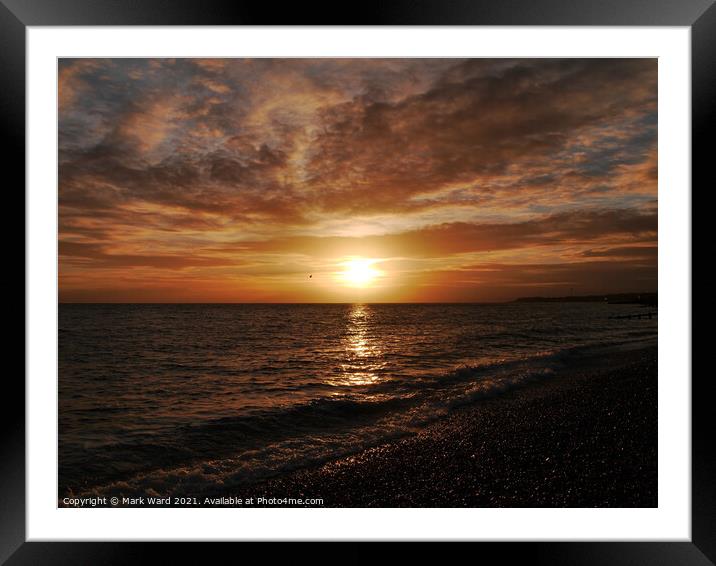 The Day's Finale. Framed Mounted Print by Mark Ward