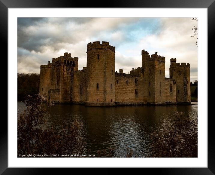 Bodiam Castle Framed Mounted Print by Mark Ward