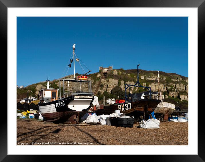 Industry and Fun in Hastings. Framed Mounted Print by Mark Ward