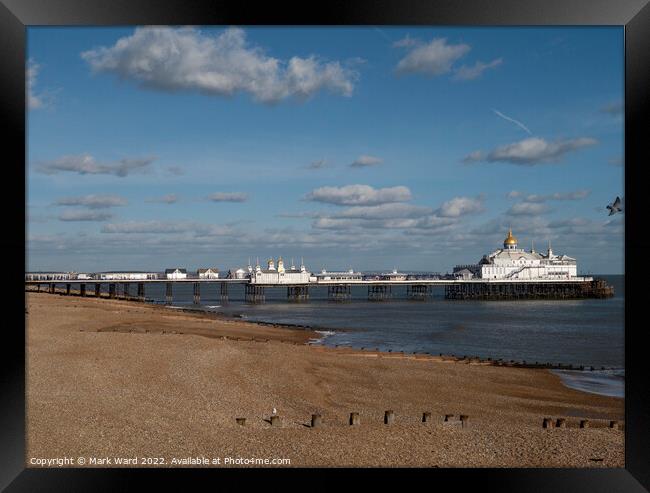 Eastbourne Pier on Sunny January day. Framed Print by Mark Ward