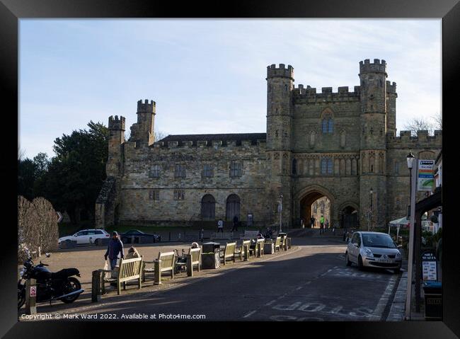 Battle Abbey in East Sussex. Framed Print by Mark Ward