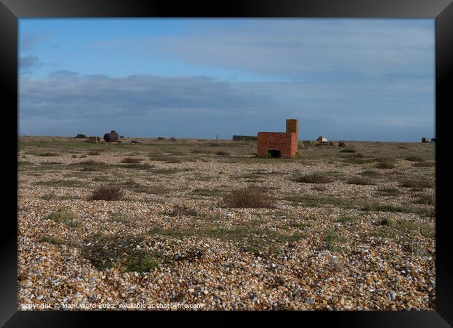 Dungeness. An Oddity. Framed Print by Mark Ward