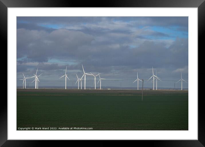 Harnessing the Wind. Framed Mounted Print by Mark Ward