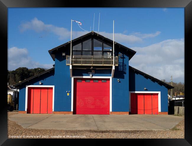 Hastings Lifeboat Station. Framed Print by Mark Ward