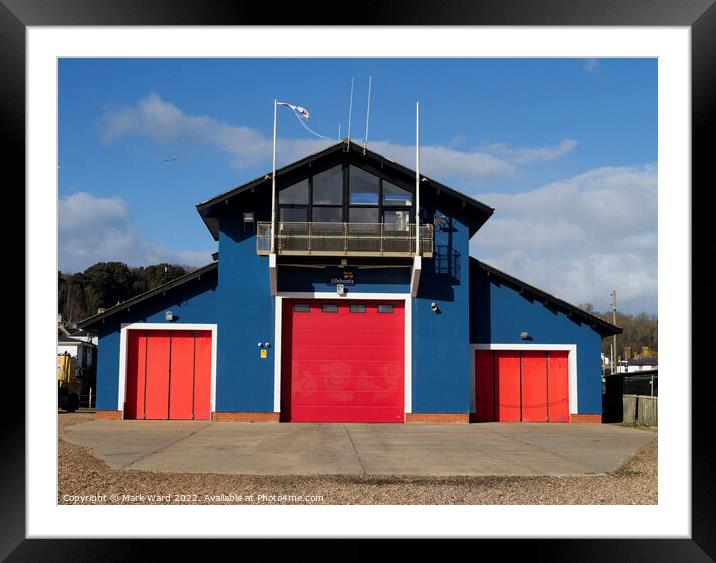 Hastings Lifeboat Station. Framed Mounted Print by Mark Ward