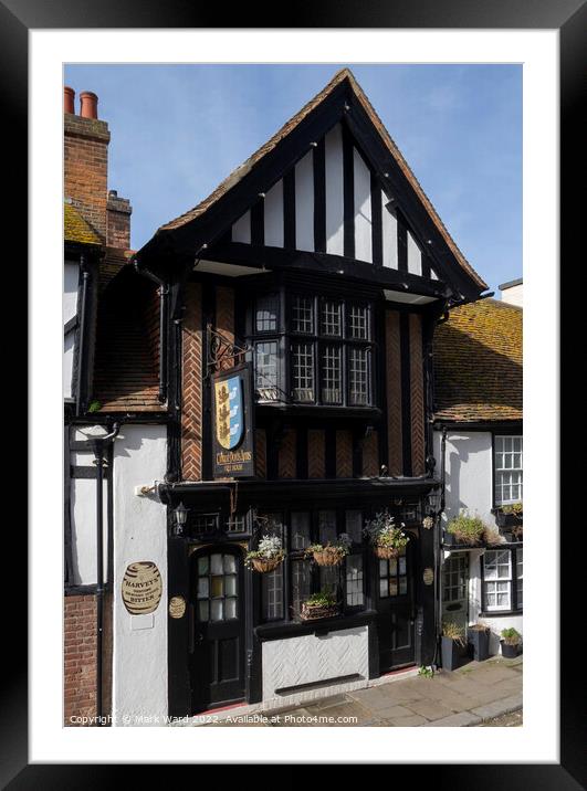 One of the oldest pubs in Hastings Framed Mounted Print by Mark Ward
