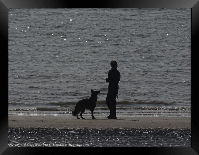 The Walk. Framed Print by Mark Ward