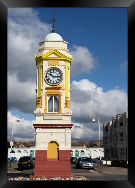 Bexhill Clock Tower Framed Print by Mark Ward
