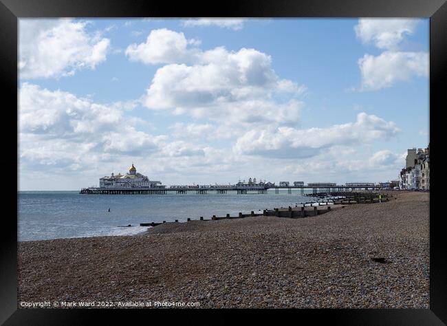 Eastbourne Pier in March Framed Print by Mark Ward