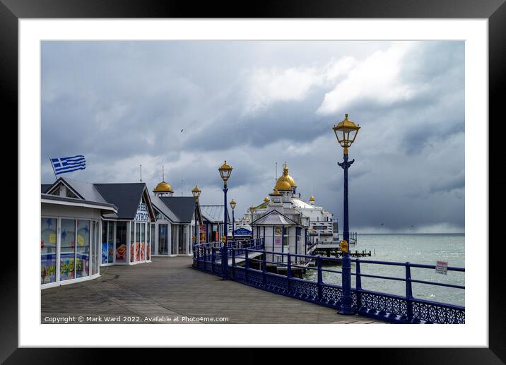 On the Pier. Framed Mounted Print by Mark Ward