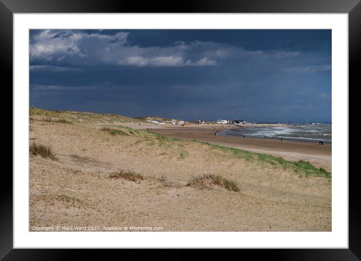Camber Sands in April. Framed Mounted Print by Mark Ward