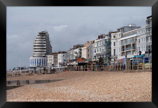 St Leonards on Sea Promenade Framed Print by Mark Ward