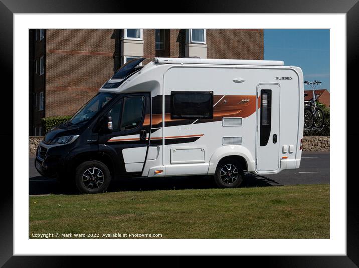 Fiat Ducato Campervan Framed Mounted Print by Mark Ward