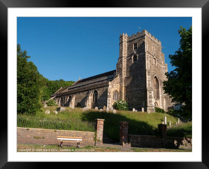 All Saints Church in Hastings. Framed Mounted Print by Mark Ward