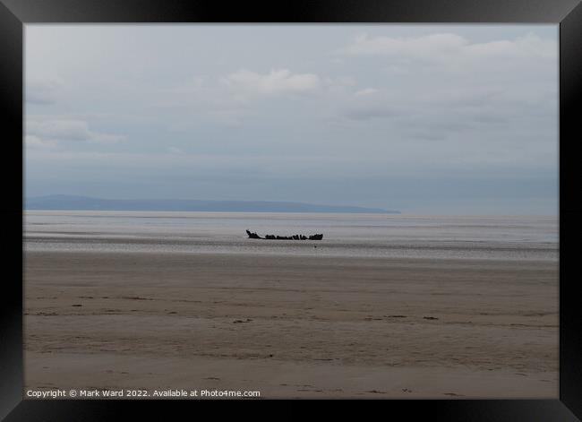 Sand Story. Framed Print by Mark Ward