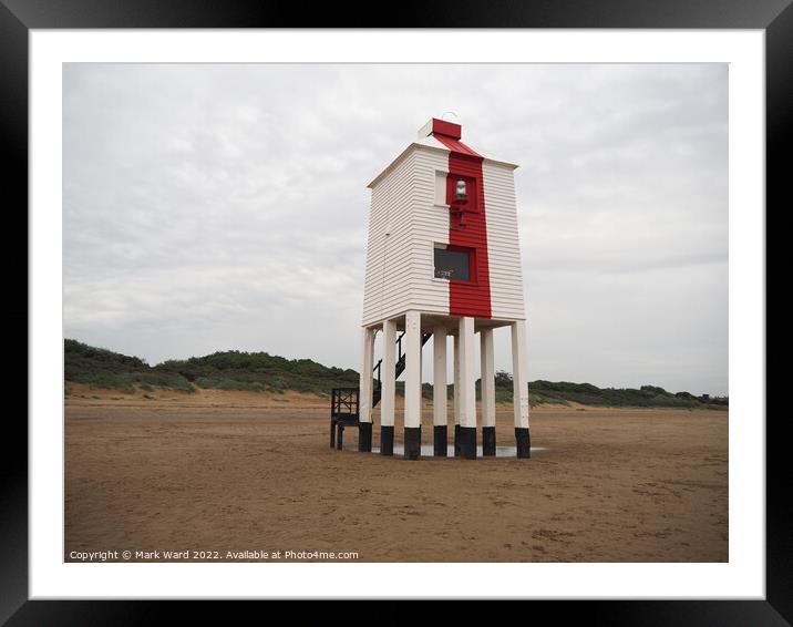 The Low Lighthouse. Framed Mounted Print by Mark Ward