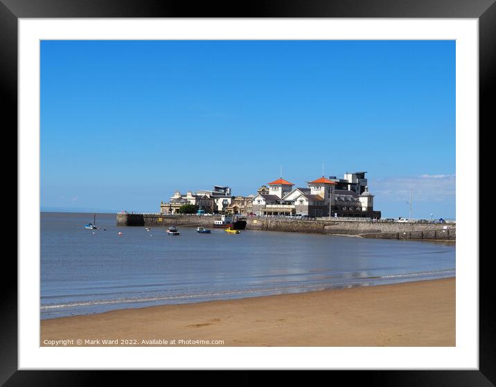 Weston-super-Mare seafront. Framed Mounted Print by Mark Ward