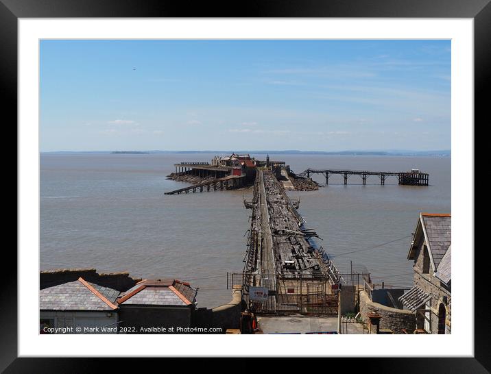 Birnbeck Pier. Waiting for Rescue. Framed Mounted Print by Mark Ward