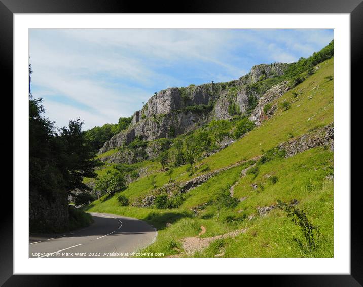Passing through Cheddar Gorge. Framed Mounted Print by Mark Ward