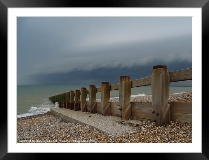 Tormented Tides. Framed Mounted Print by Mark Ward