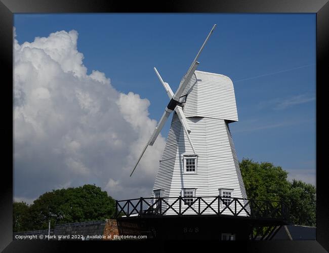 The Windmill in Rye. Framed Print by Mark Ward