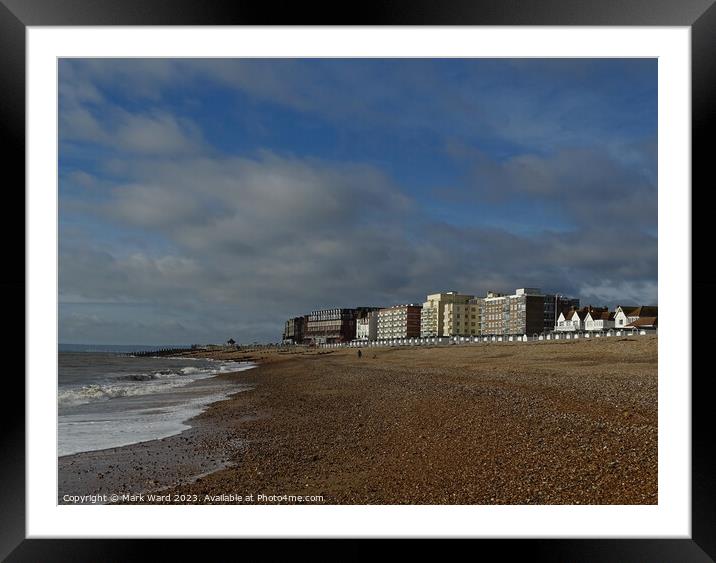 Bexhill bathed in Sunshine and Cloud Framed Mounted Print by Mark Ward
