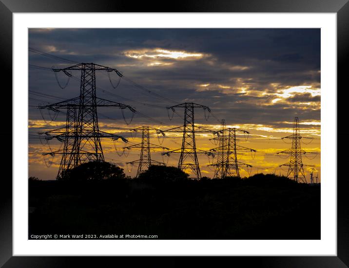 Power in the Sky Framed Mounted Print by Mark Ward