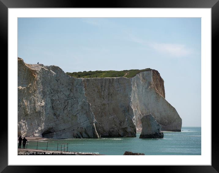 The Seaford Head Challenge. Framed Mounted Print by Mark Ward