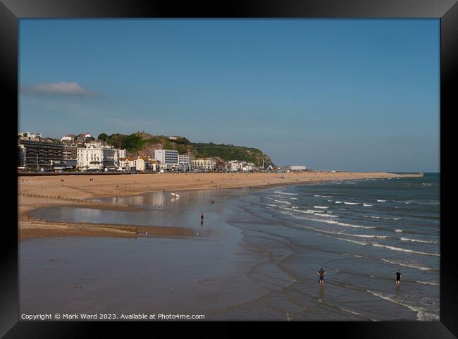 Hastings Seafront in May. Framed Print by Mark Ward