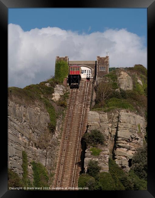 The Funicular Railway on the East Hill Framed Print by Mark Ward