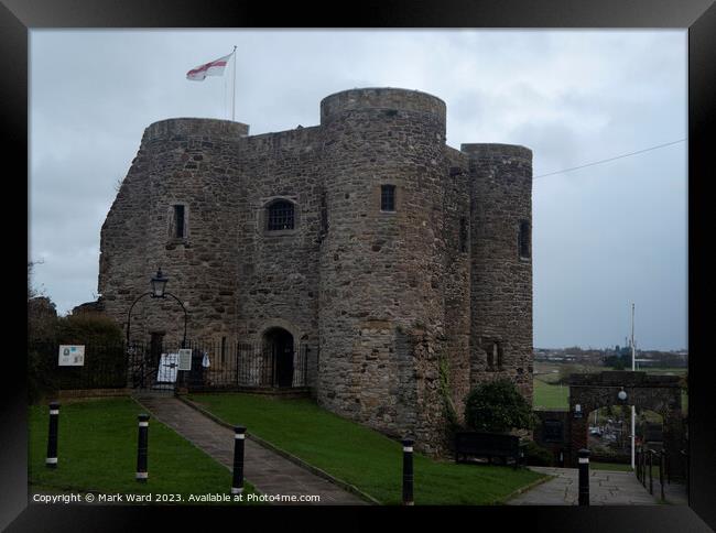 Ypres Tower in Rye. Framed Print by Mark Ward