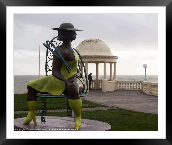 Seated in Bexhill. Framed Mounted Print by Mark Ward