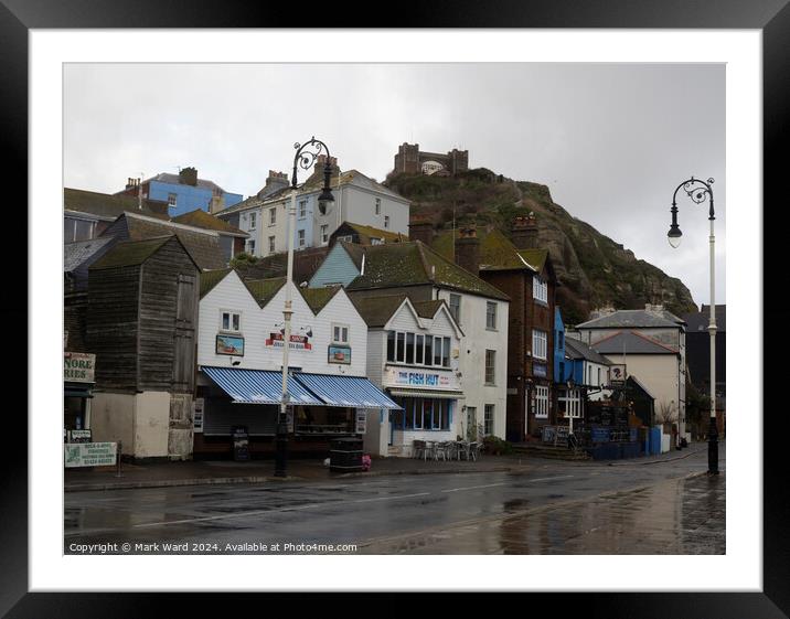 Rock-a Nore of Hastings. Framed Mounted Print by Mark Ward