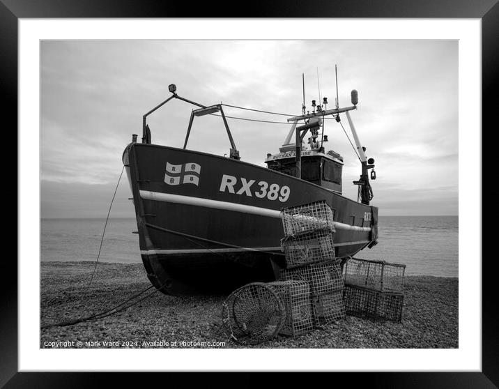 Tools of the Tide in monochrome. Framed Mounted Print by Mark Ward