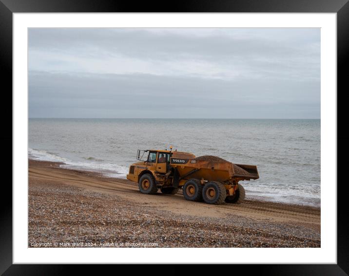 Fighting the Tides. Framed Mounted Print by Mark Ward