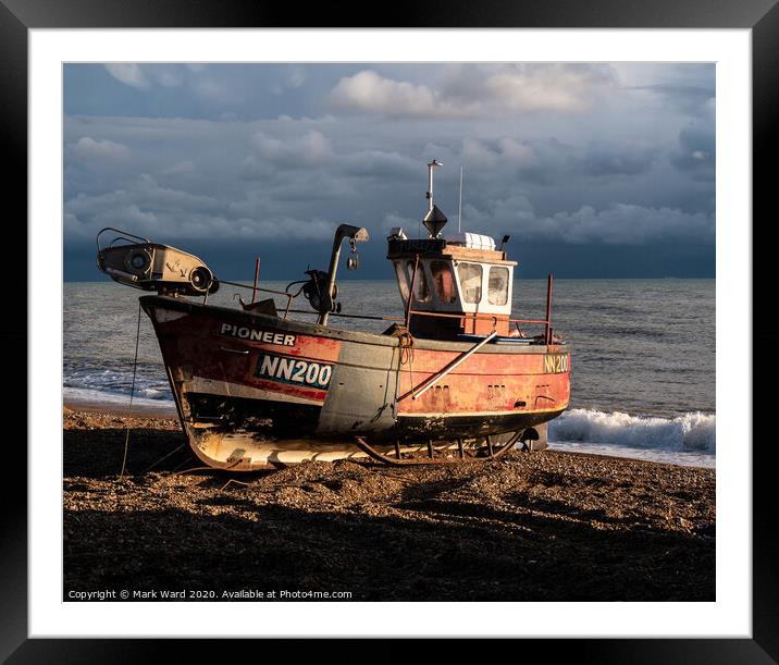 Hastings Fishing Boat Framed Mounted Print by Mark Ward