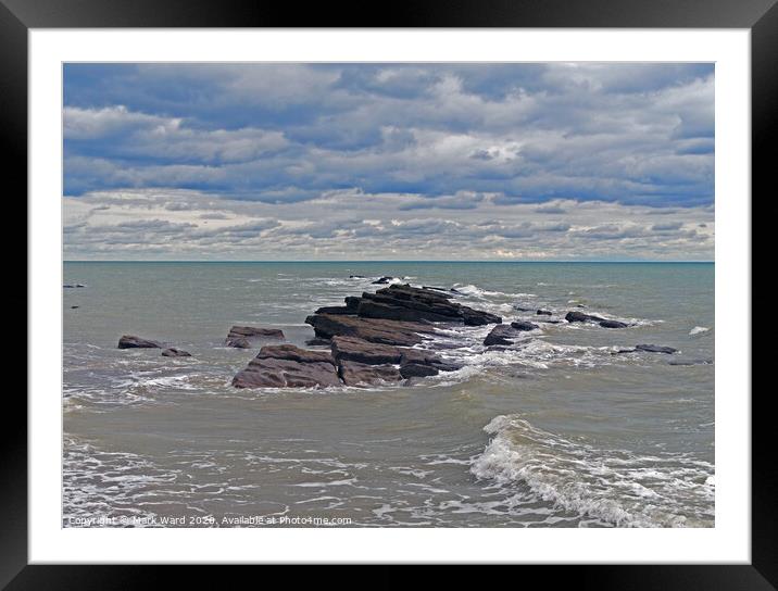 Goats Ledge Hastings Framed Mounted Print by Mark Ward