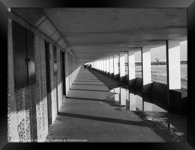 Hastings Lower Promenade, known as Bottle Alley Framed Print by Mark Ward