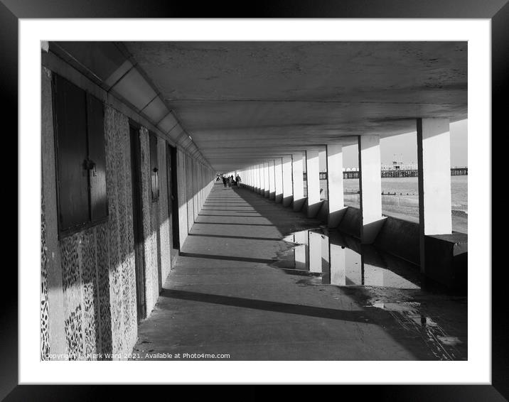 Hastings Lower Promenade, known as Bottle Alley Framed Mounted Print by Mark Ward