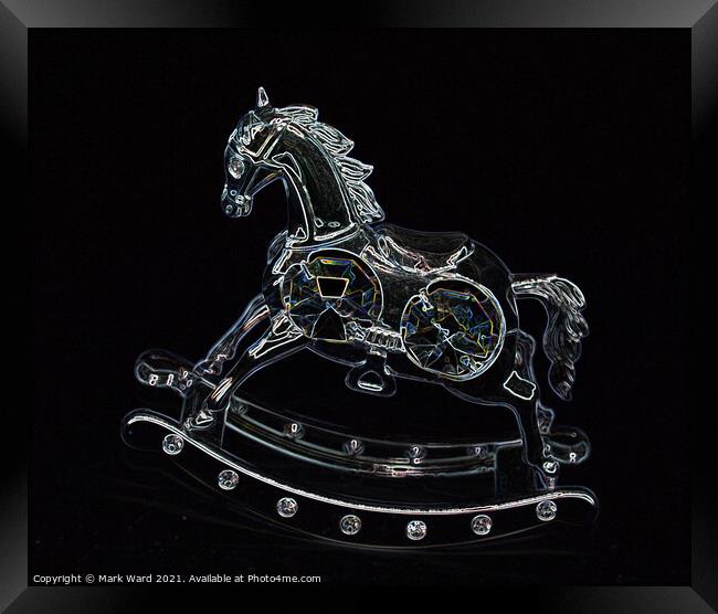 Crystal Rocking Horse Framed Print by Mark Ward