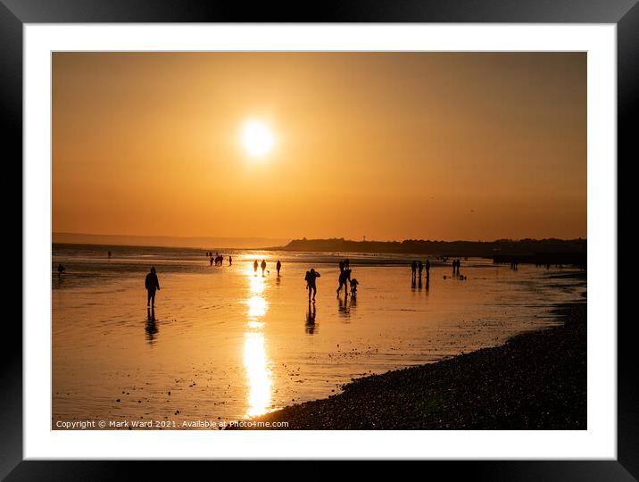 Spring Sunset. Framed Mounted Print by Mark Ward