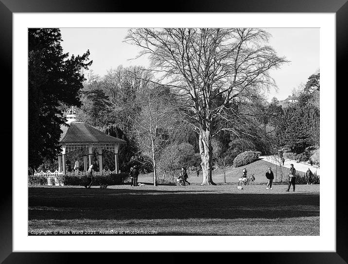Park Life in Spring Framed Mounted Print by Mark Ward