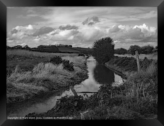 Pett Level in Monochrome Framed Print by Mark Ward