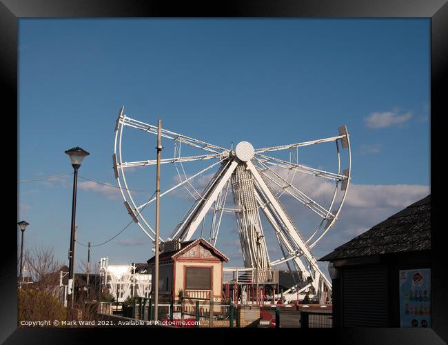 A Big Wheel Ideal for Social Distancing. Framed Print by Mark Ward