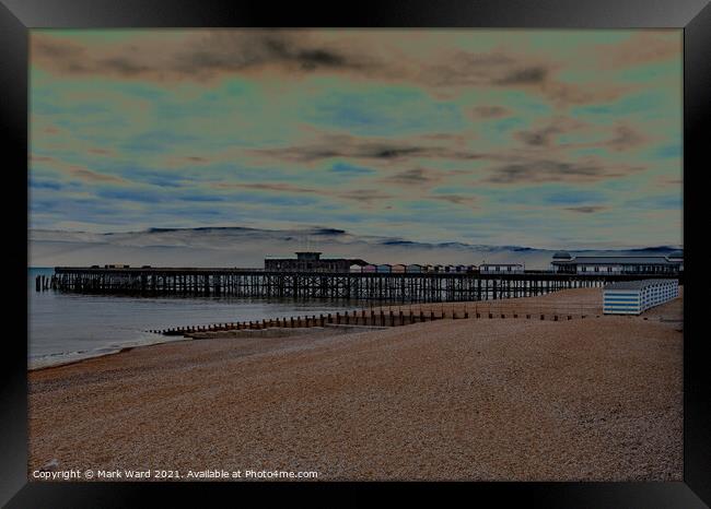 Hastings Pier 2021 Framed Print by Mark Ward