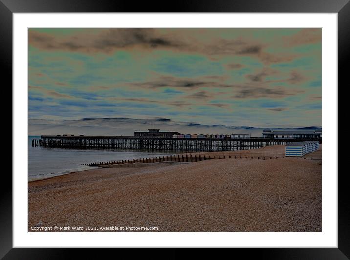 Hastings Pier 2021 Framed Mounted Print by Mark Ward